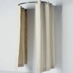 Outlet DecoWoerner Hänge-Umkleidekabine Rund Chrom silber