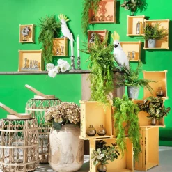 Outlet DecoWoerner Holzkisten-Satz, gelb