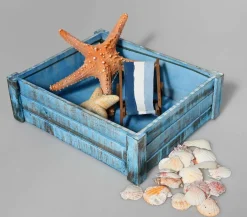 Clearance DecoWoerner Holzkisten-Satz, Hell blau