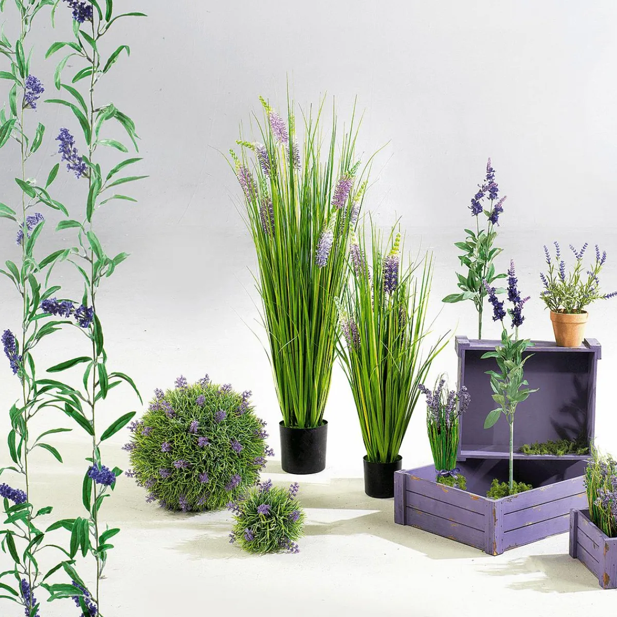 Sale DecoWoerner Holzkisten-Satz, Lila violett