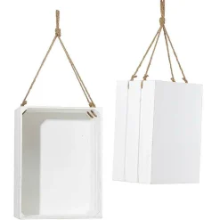 Discount DecoWoerner Holzkisten-Satz, 2tlg. 43/48 Cm weiß