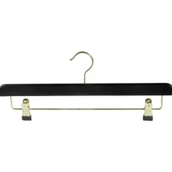 DecoWoerner Holz-Klammerbügel, /messing 40 Cm schwarz