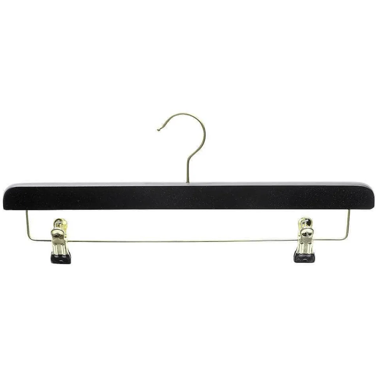 DecoWoerner Holz-Klammerbügel, /messing 40 Cm schwarz