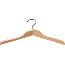 Sale DecoWoerner Holz-Kleiderbügel, Gerade 45 Cm, 1 Pack à 5 Stück Naturholz