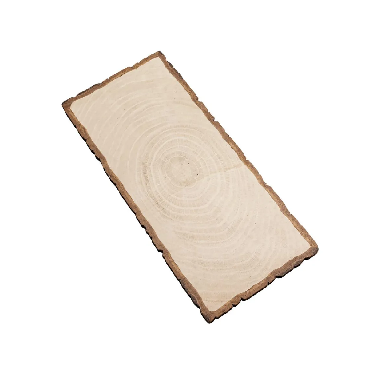 Clearance DecoWoerner Holzscheibendisplay Bedruckt 18 X 40 Cm braun
