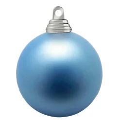 Outlet DecoWoerner Jeanse, Matte Weihnachtskugeln Aus Schwer Entflammbarem Kunststoff, 6 Cm Ø – 24 Stück blau
