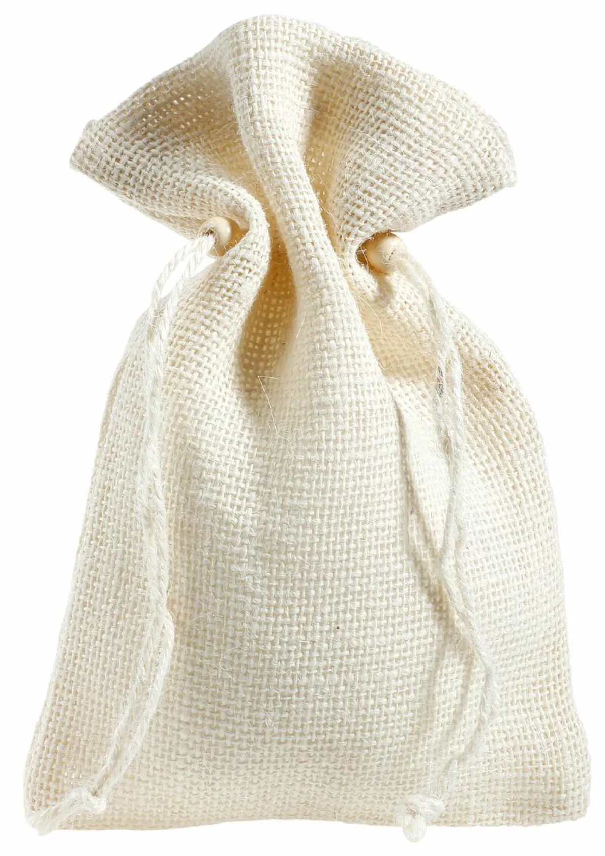 Sale DecoWoerner Jutesäckchen, 22 Cm, Creme 10 Stück weiß