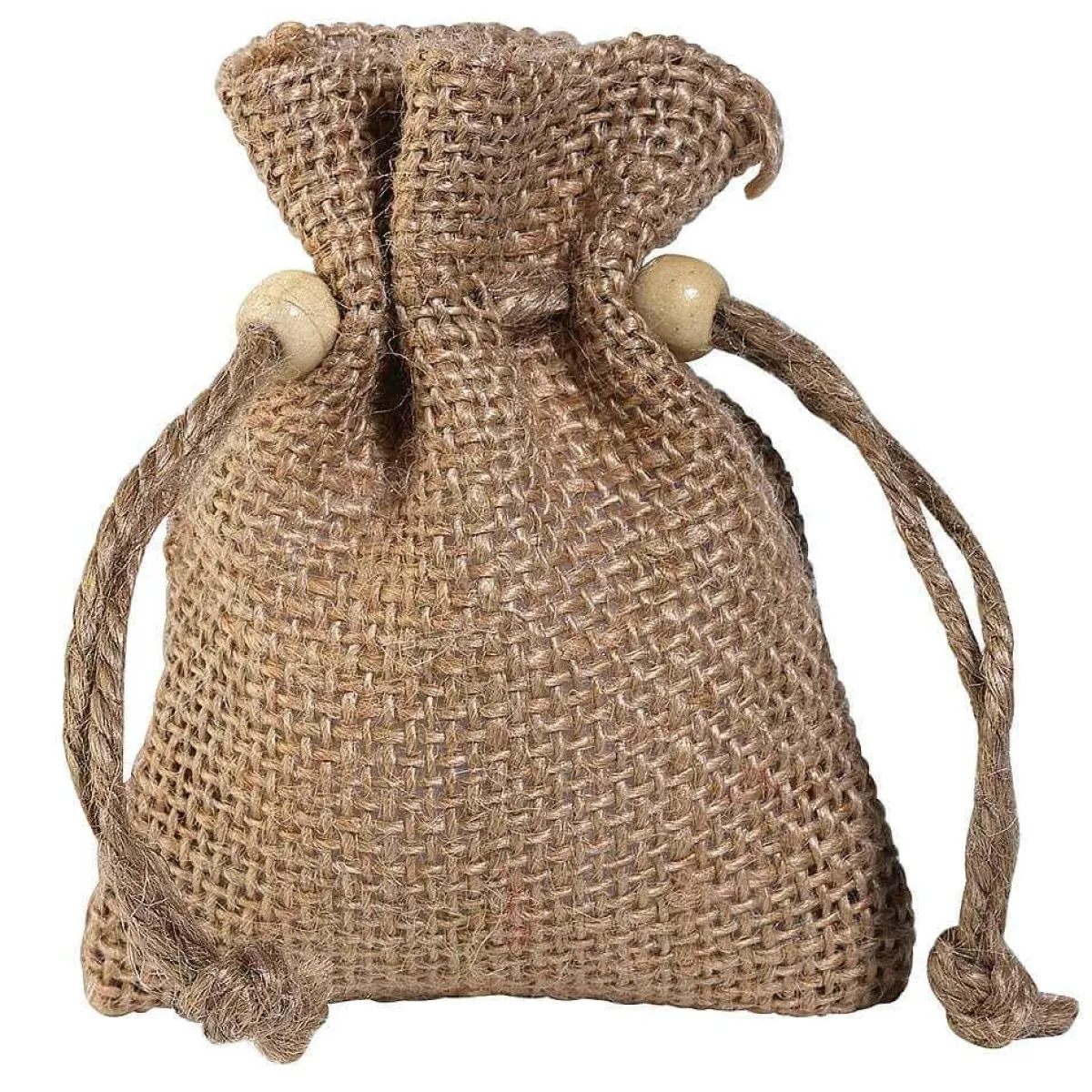 Clearance DecoWoerner Jutesäckchen, 10 Cm, Natur 10 Stück braun