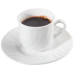DecoWoerner Kaffee Lebensmittel-Attrappe 7,50 Cm weiß