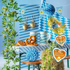 Clearance DecoWoerner Kartonherz-Hänger "Oktoberfest" mehrfarbig
