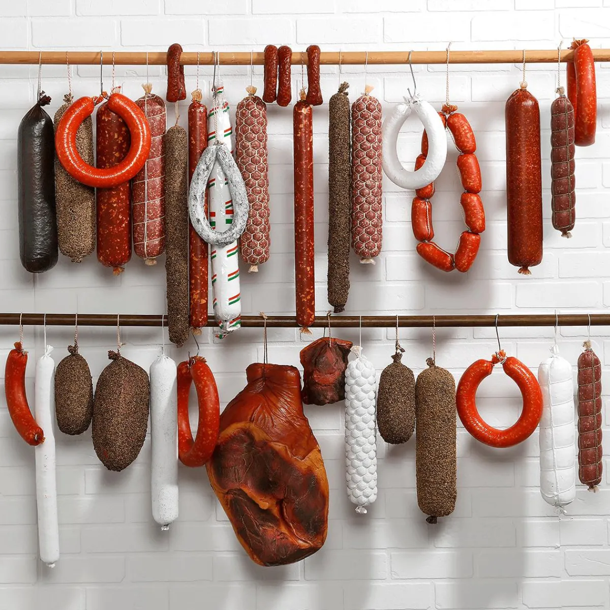 Clearance DecoWoerner Katenrauchwurst, Lebensmittel-Attrappe 41 Cm braun