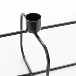 New DecoWoerner Kerzenhalter Für 4 Kerzen 75 Cm schwarz