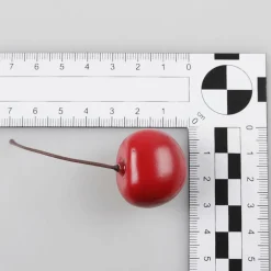 Discount DecoWoerner Kirschen Lebensmittel-Attrappen, Pack à 24 Stück rot
