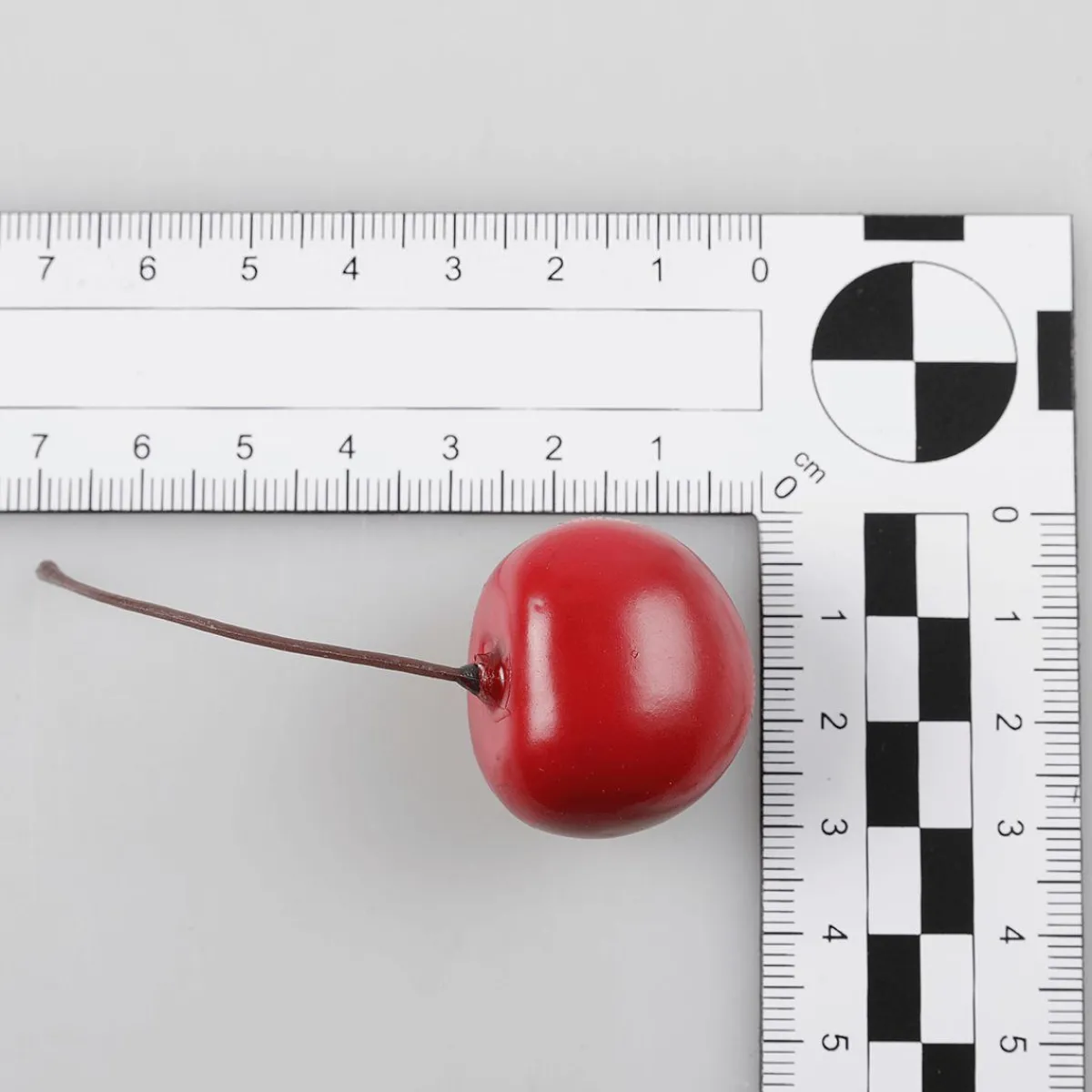 Discount DecoWoerner Kirschen Lebensmittel-Attrappen, Pack à 24 Stück rot