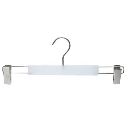 Best DecoWoerner Klammerbügel Gefrostet 36 Cm, 1 Pack à 10 Stück weiß