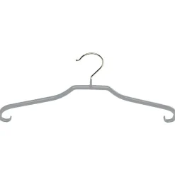 Sale DecoWoerner Kleiderbügel Anti-Rutsch Topform/Rockhaken, silber