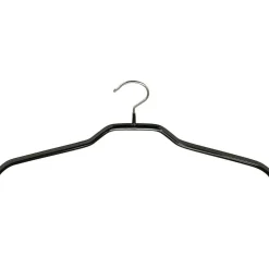New DecoWoerner Kleiderbügel Anti-Rutsch Topform 40 Cm, , 1 Karton à 100 Stück schwarz