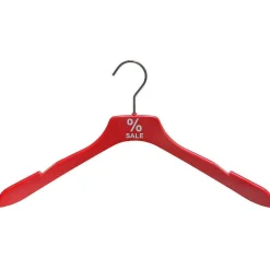 Clearance DecoWoerner Kleiderbügel Soft Touch "SALE" 44 Cm rot