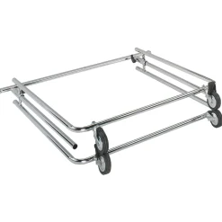 Best DecoWoerner Kleiderständer Mit Rollen Klappbar 140 Cm silber