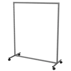 New DecoWoerner Kleiderständer Mit Rollen 120 X 153 Cm Grau