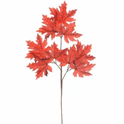 Best DecoWoerner Künstliche Ahornzweige 2 Stück, , 75 Cm orange