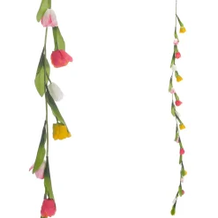 Sale DecoWoerner Künstliche Bunte Tulpenranke 180 Cm mehrfarbig