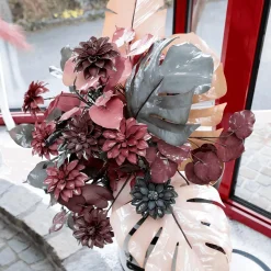 Outlet DecoWoerner Künstliche Dahlie 56 Cm rot
