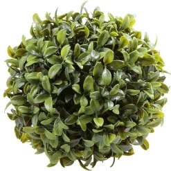 Discount DecoWoerner Künstliche Deluxe Buchskugel, 15 Cm Ø grün