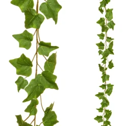 Best DecoWoerner Künstliche Efeugirlande Schwer Entflammbar B1, 220 Cm grün