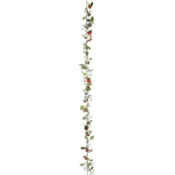 Discount DecoWoerner Künstliche Erdbeerranke Mit Früchten 180 Cm rot