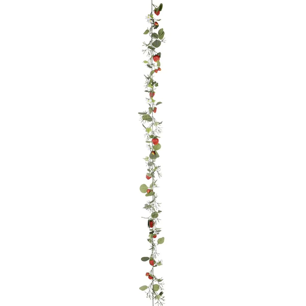 Discount DecoWoerner Künstliche Erdbeerranke Mit Früchten 180 Cm rot