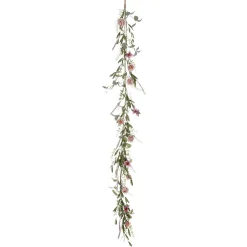 Online DecoWoerner Künstliche Eukalyptus-Rosen-Girlande 183 Cm rosa