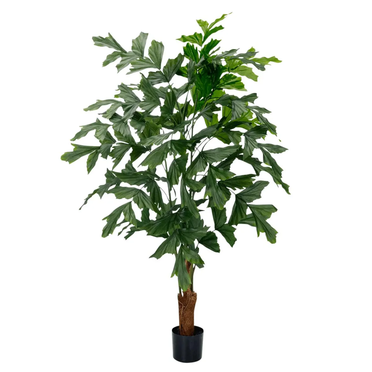 New DecoWoerner Künstliche Fischschwanz-Palme Fishtail-Kunstpflanze 135 Cm grün