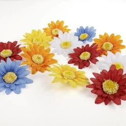 Online DecoWoerner Künstliche Gerbera Streublütenmix 60 Stück mehrfarbig