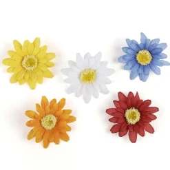 Online DecoWoerner Künstliche Gerbera Streublütenmix 60 Stück mehrfarbig