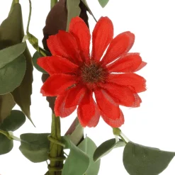 Discount DecoWoerner Künstliche Gerbera-Girlande Kunstranke -rot, 183 Cm orange