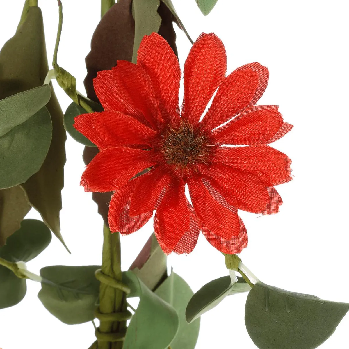 Discount DecoWoerner Künstliche Gerbera-Girlande Kunstranke -rot, 183 Cm orange