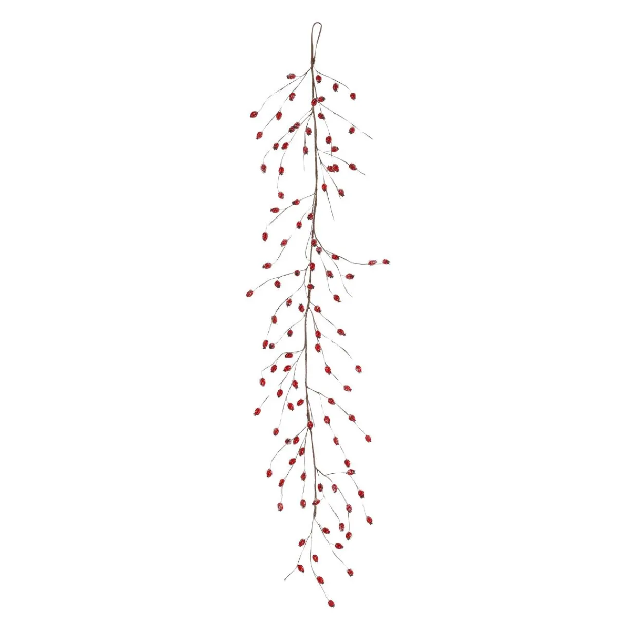 Hot DecoWoerner Künstliche Hagebutte-Ranke 150x15 Cm rot