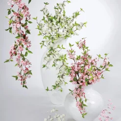 Sale DecoWoerner Künstliche Kirschblüten-Girlande 110 Cm weiß
