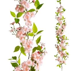Clearance DecoWoerner Künstliche Kirschblüten-Girlande , 110 Cm rosa