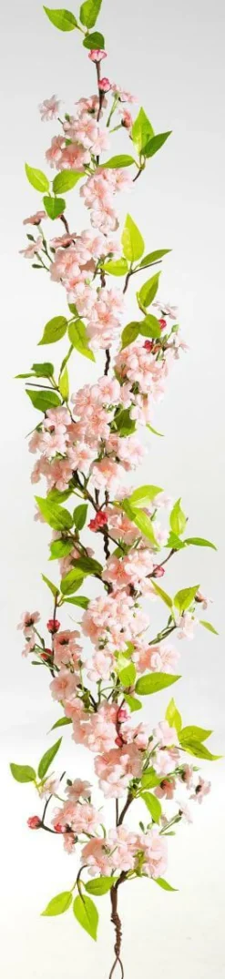 Clearance DecoWoerner Künstliche Kirschblüten-Girlande , 110 Cm rosa