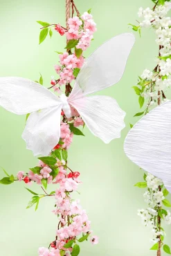 Clearance DecoWoerner Künstliche Kirschblüten-Girlande , 110 Cm rosa