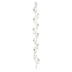 Best DecoWoerner Künstliche Kirschblüten-Ranke, 180 Cm weiß