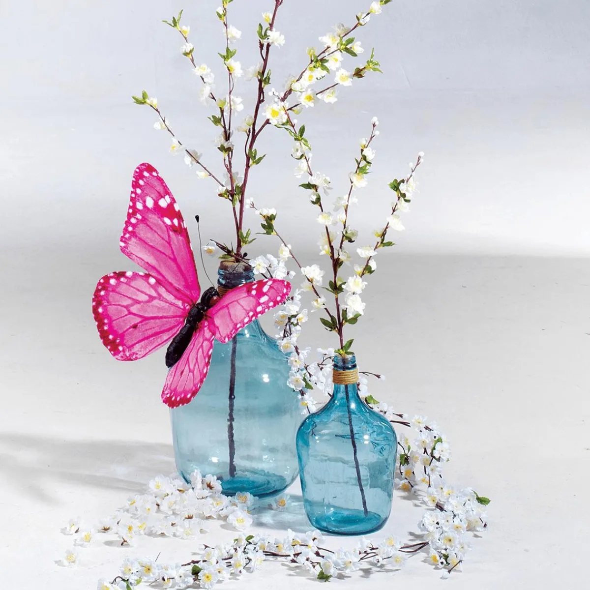 Best DecoWoerner Künstliche Kirschblüten-Ranke, 180 Cm weiß