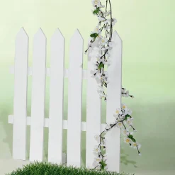 Best DecoWoerner Künstliche Kirschblüten-Ranke, 180 Cm weiß