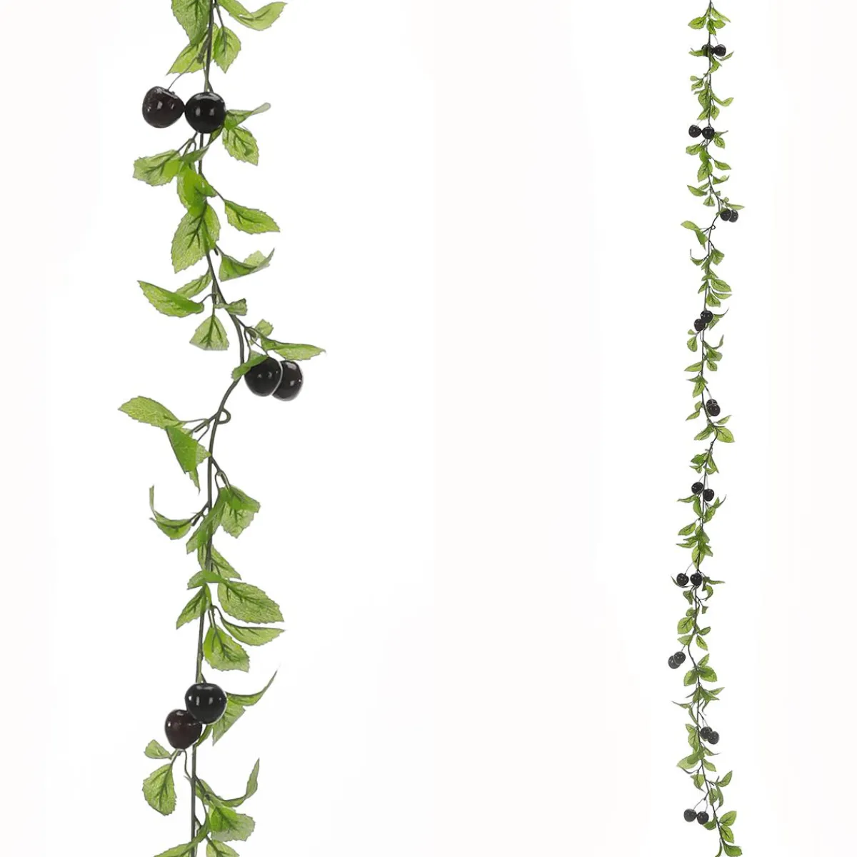 DecoWoerner Künstliche Kirsch-Ranke 180 Cm rot