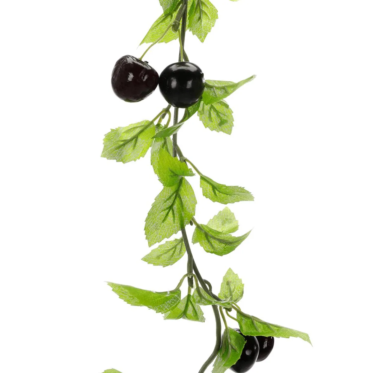 DecoWoerner Künstliche Kirsch-Ranke 180 Cm rot