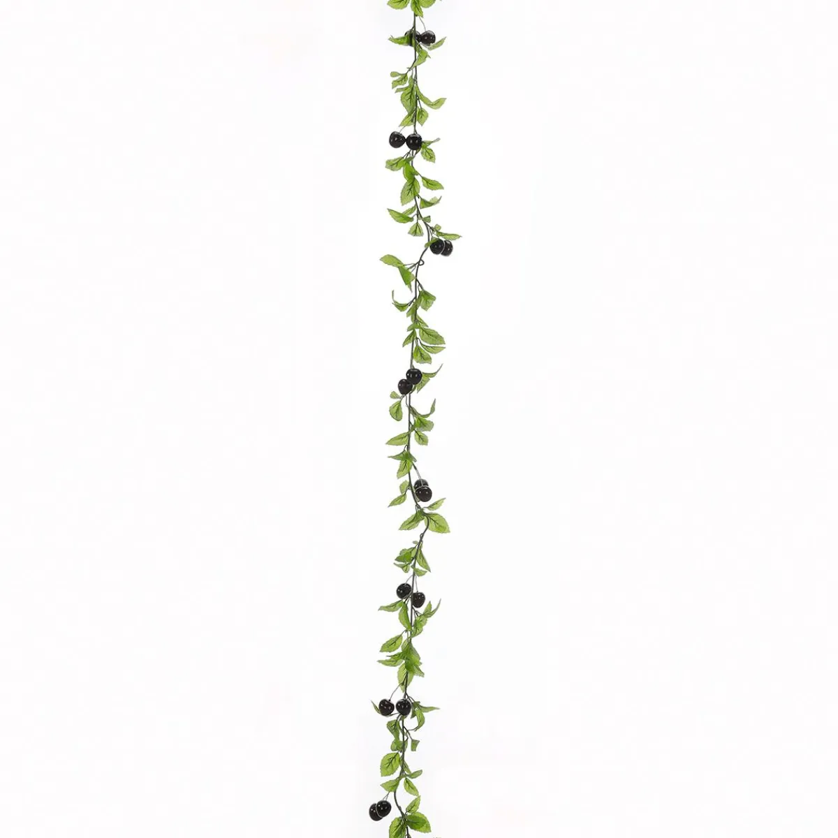 DecoWoerner Künstliche Kirsch-Ranke 180 Cm rot