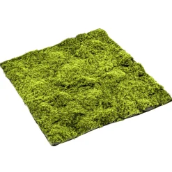 Discount DecoWoerner Künstliche Moosmatte "grob" 100x100 Cm grün