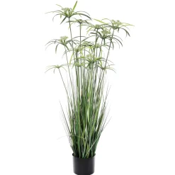 Outlet DecoWoerner Künstliche Papyrus-Pflanze Im Topf 90 Cm grün